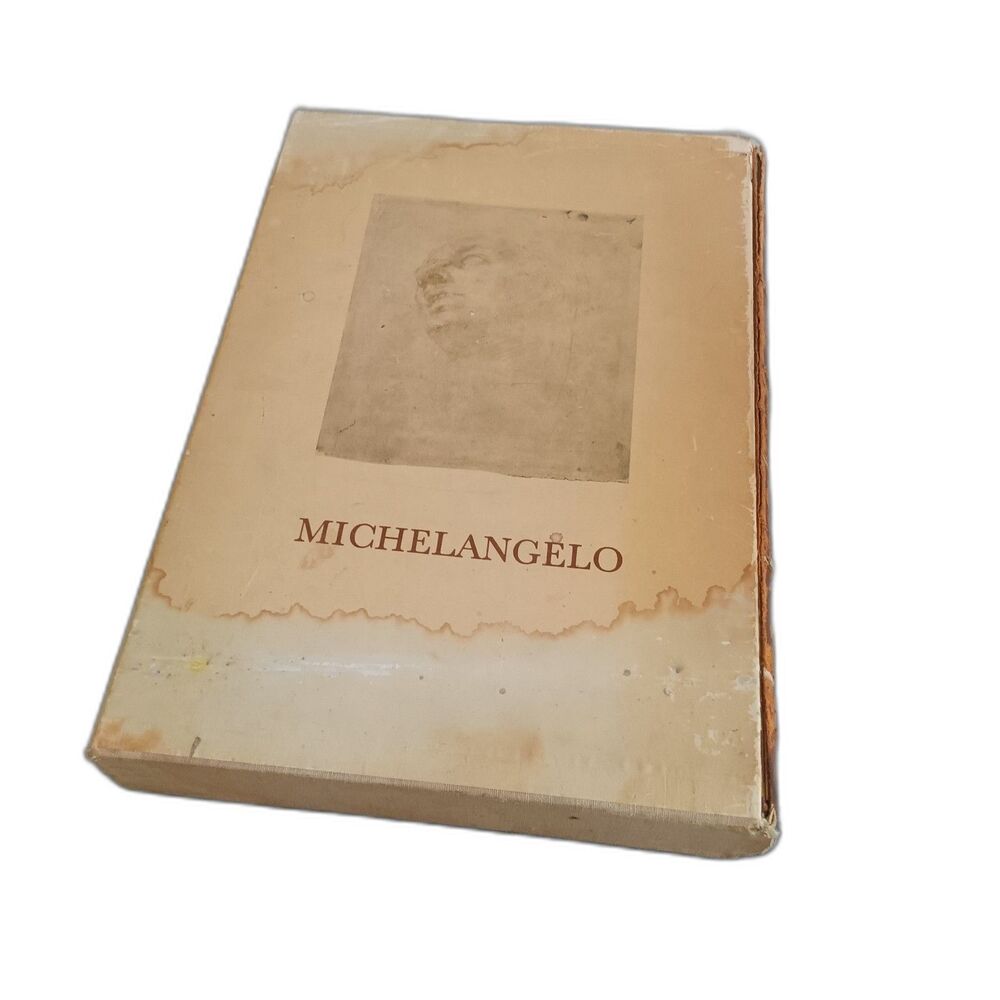 Vintage Michelangelo 103 Drawings In Facsimile,George Braziller 1965 renaissance